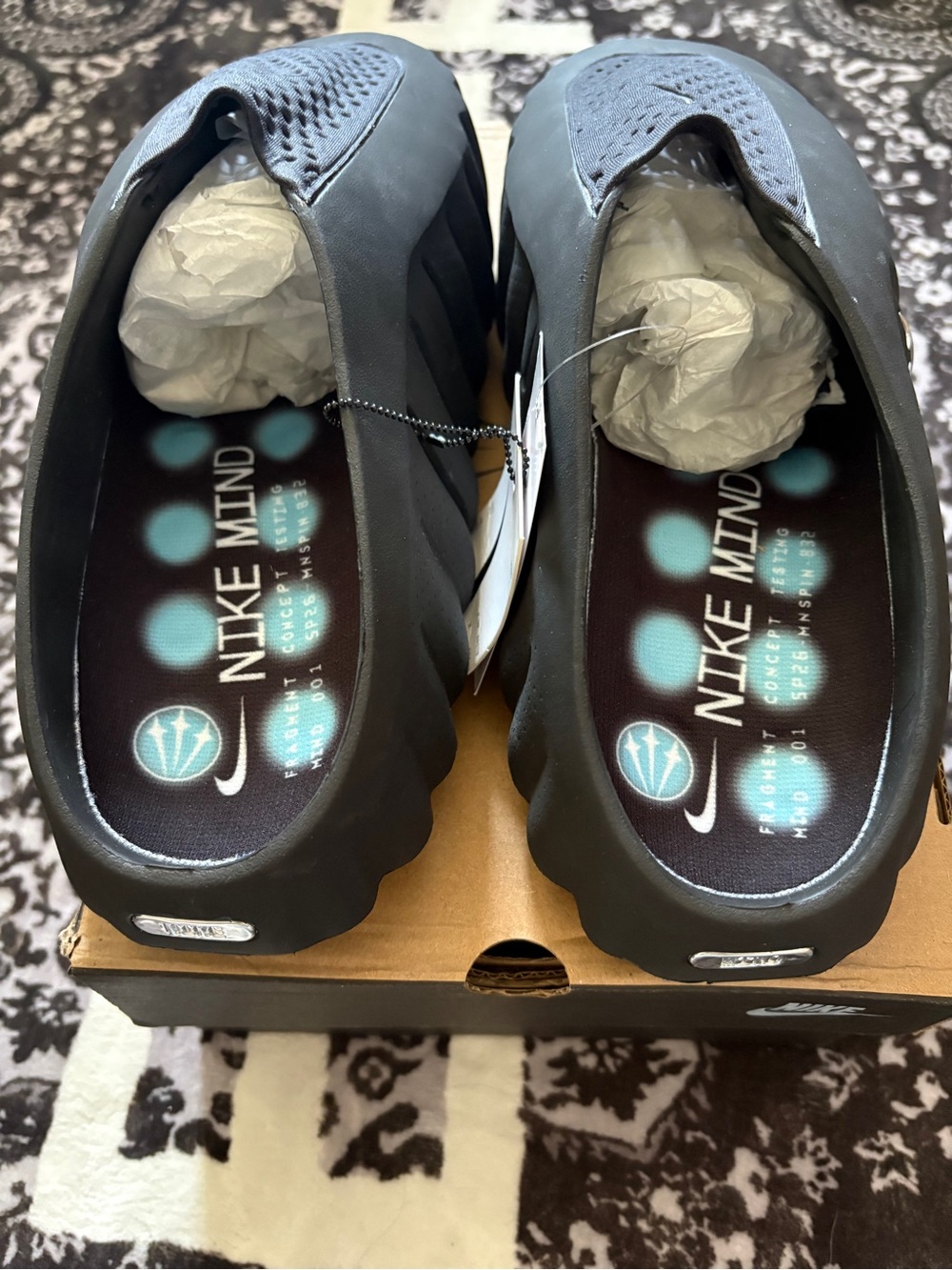 Nike x NOCTA Mind 001 “ICEMAN” Black Slides Men Size 10 - Picture 6 of 7